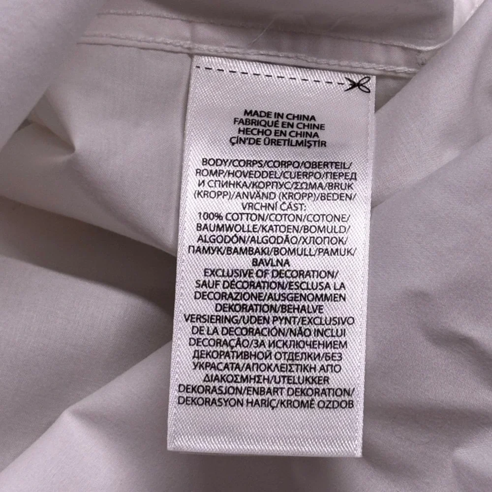 Polo Ralph Lauren Button Down Shirt Mens 15 White Custom Fit Purepress Cotton
